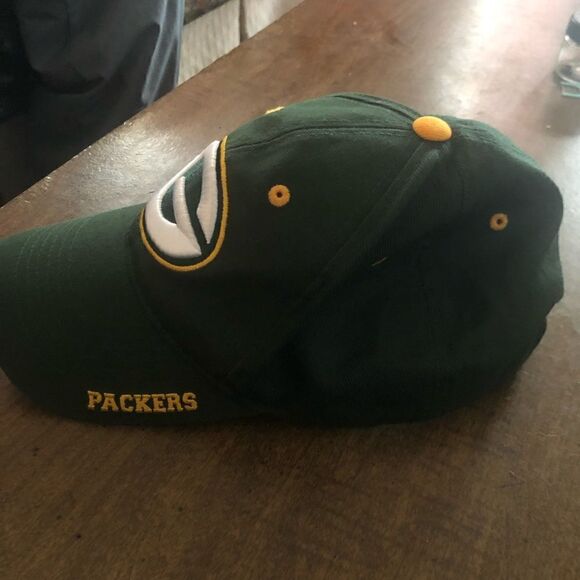 Green Bay Packers baseball cap. One size. Green. Velcro closure - Picture 2 of 6
